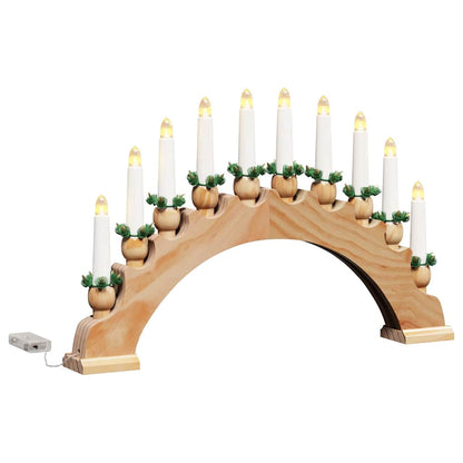 Kerst Kaarsenboog met 10 LED Kaarsen 3 st LED's Warmwit