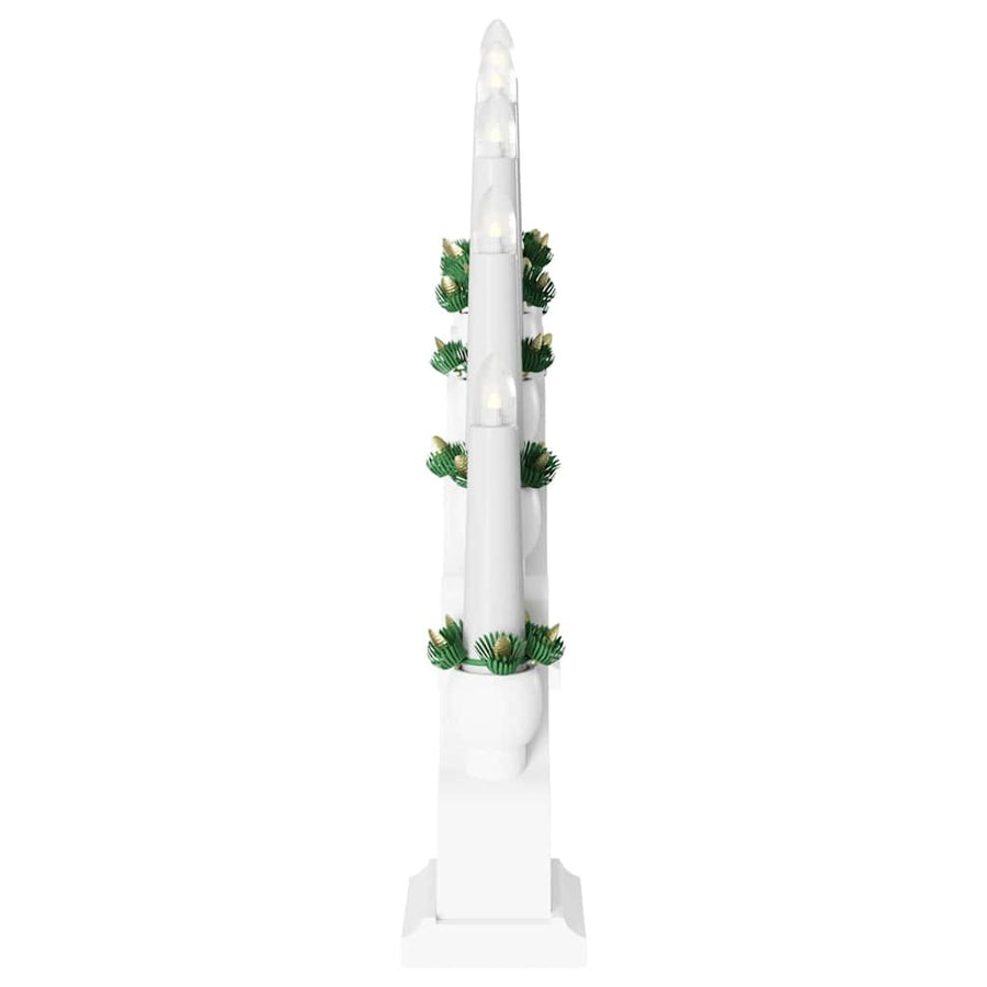 Kerst Kaarsenboog met 10 LED Kaarsen Wit 47 x 5 x 29 cm