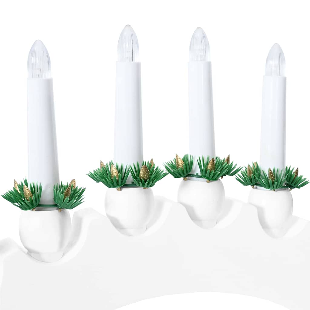 Kerst Kaarsenboog met 10 LED Kaarsen 3 st LED's Warmwit