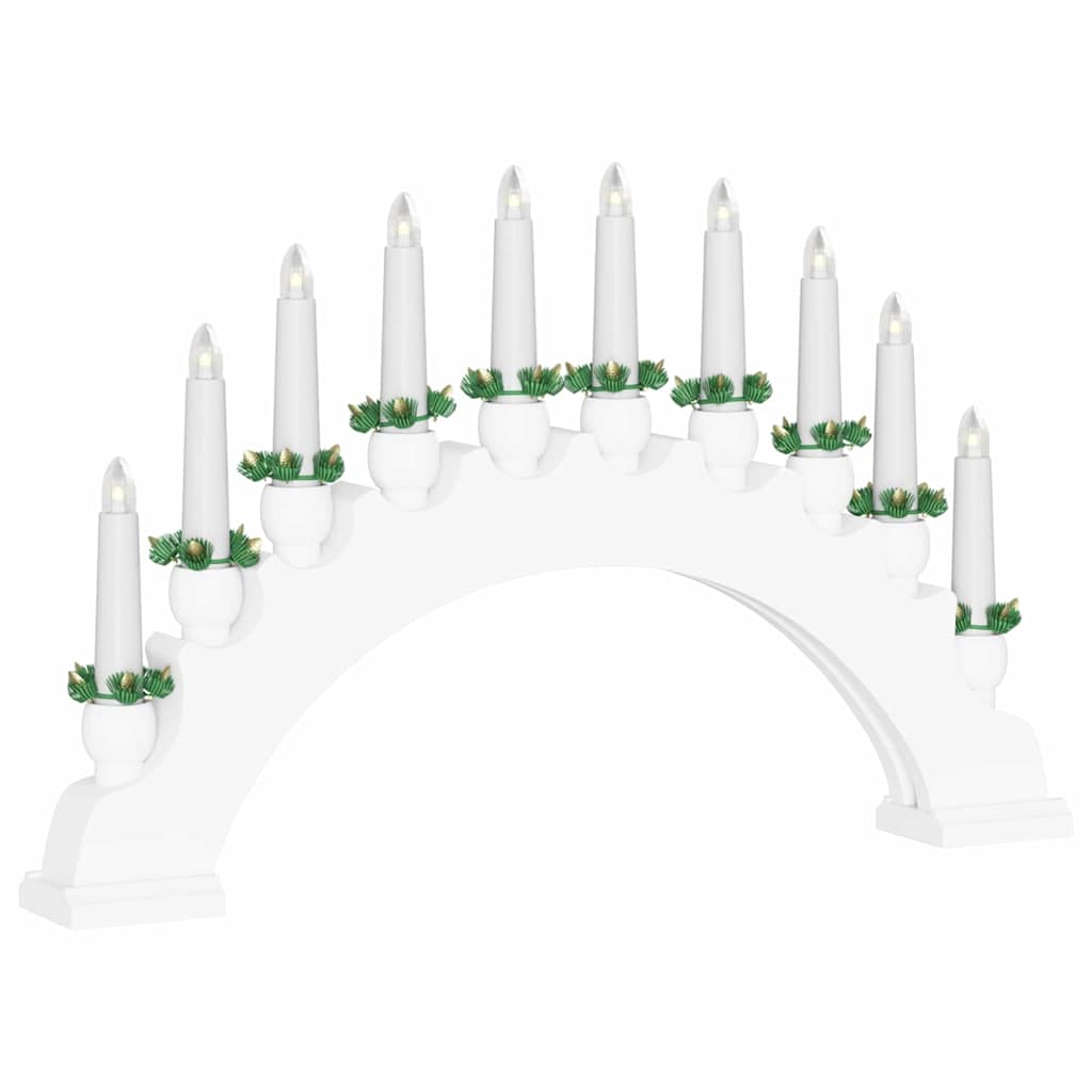 Kerst Kaarsenboog met 10 LED Kaarsen 3 st LED's Warmwit