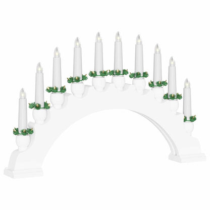 Kerst Kaarsenboog met 10 LED Kaarsen 3 st LED's Warmwit