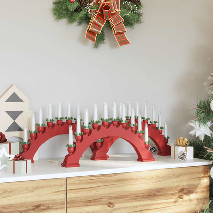Kerst Kaarsenboog Met 10 Led Kaarsen 3 Pcs 47 X 5 X 29 Cm 3