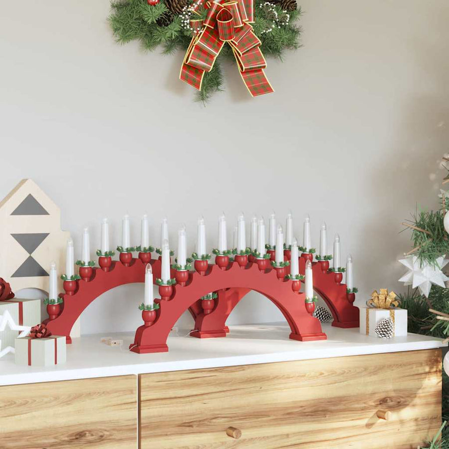 Kerst Kaarsenboog Met 10 Led Kaarsen 3 Pcs 47 X 5 X 29 Cm 3