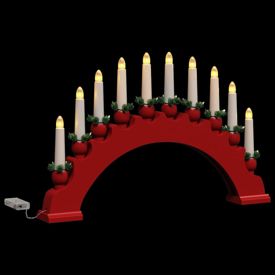 Kerst Kaarsenboog Met 10 Led Kaarsen 3 Pcs 47 X 5 X 29 Cm 3