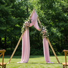 Light Brown Wedding Bench 202 x 95 x 254 cm Solid Spruce Wood