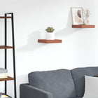Wandplank 23 x 23,5 x 4 cm bewerkt hout rood