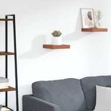 Wandplank Wandgemonteerd Rood 23 x 23,5 x 4 cm Bewerkt hout