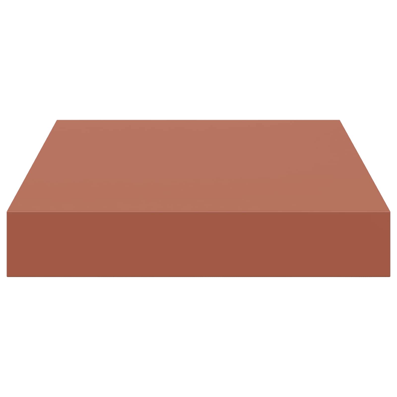Wandplank met opslag 2 pcs Rood 23 x 23,5 x 4 cm Bewerkt hout