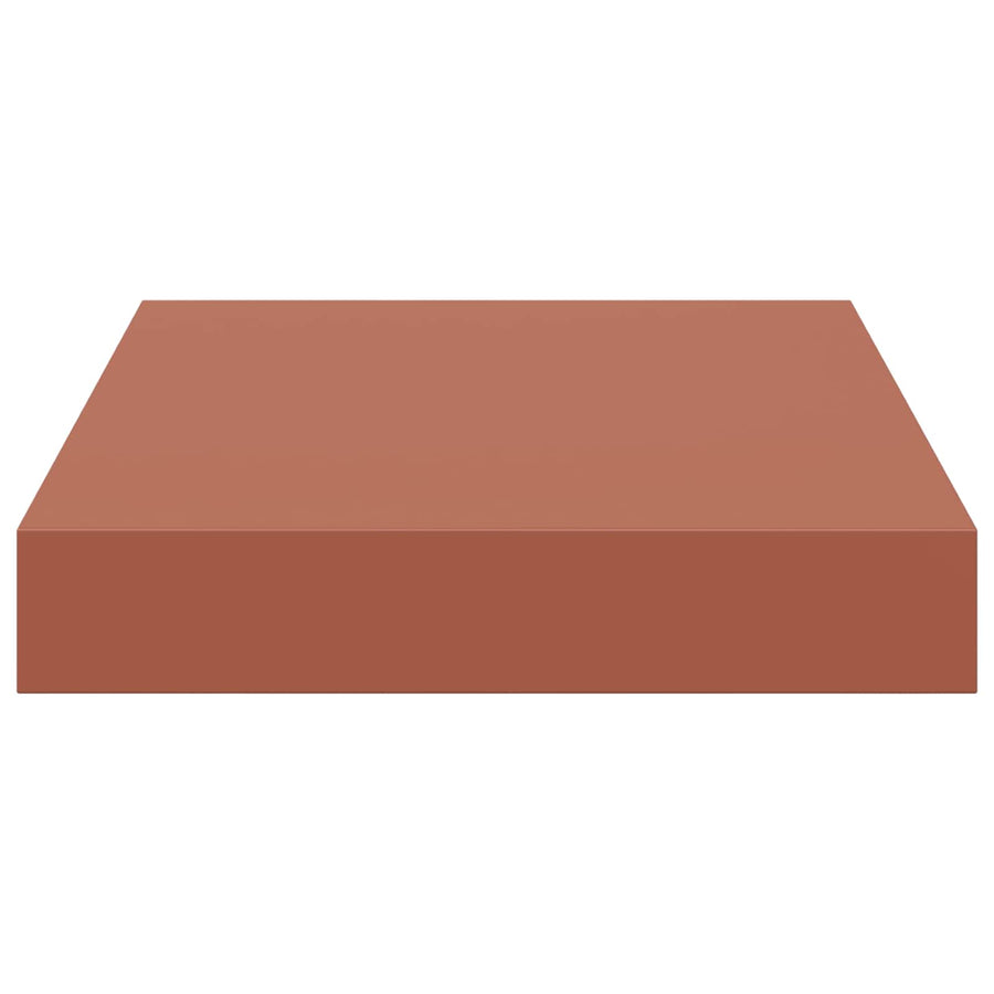 Wandplank met opslag 2 pcs Rood 23 x 23,5 x 4 cm Bewerkt hout