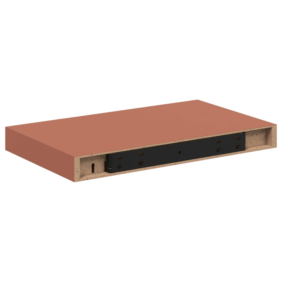 Wandplank Wandgemonteerd Rood 40 x 23,5 x 4 cm Bewerkt hout