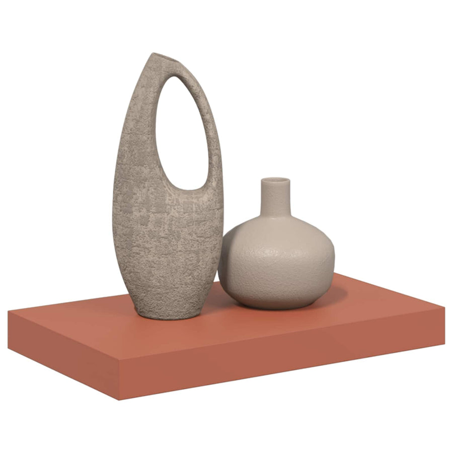 Wandplank Wandgemonteerd Rood 40 x 23,5 x 4 cm Bewerkt hout