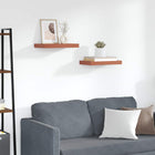 Wall shelf with storage 2 pcs Red 40 x 23.5 x 4 cm Engineered wood