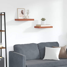 Wandplank met opslag 2 pcs Rood 40 x 23,5 x 4 cm Bewerkt hout