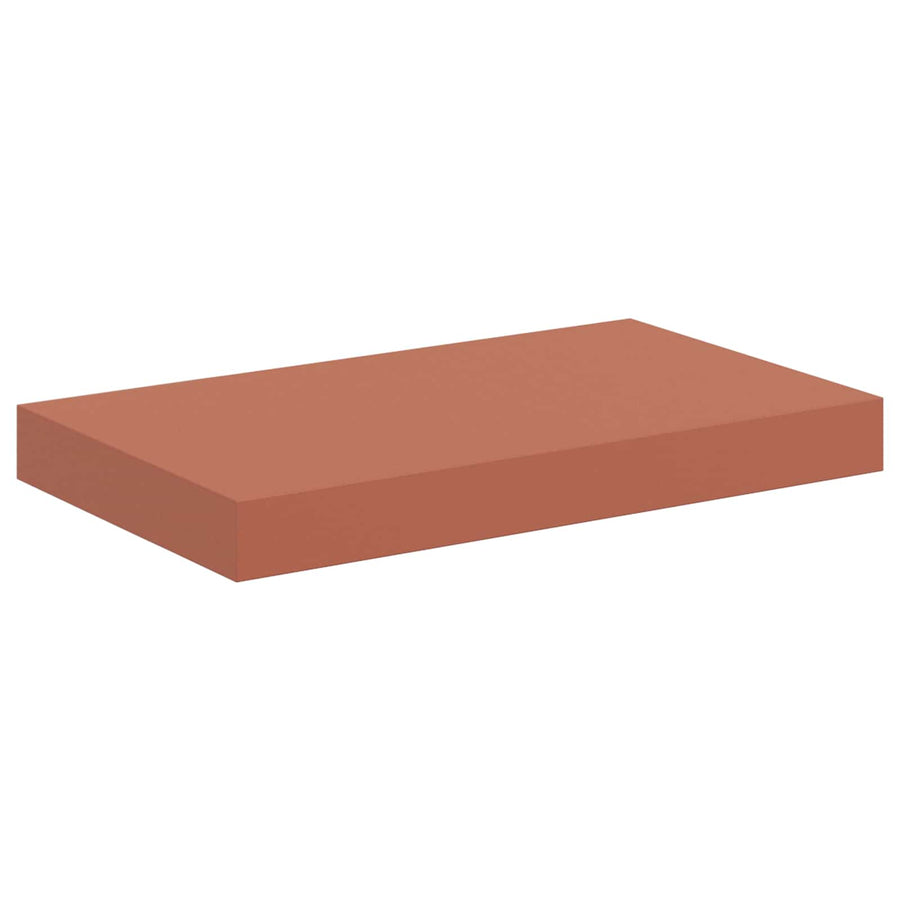 Wandplank met opslag 2 pcs Rood 40 x 23,5 x 4 cm Bewerkt hout