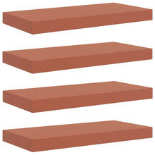 Wandplank Wandgemonteerd 4 pcs Rood 50 x 23 x 4 cm Bewerkt hout