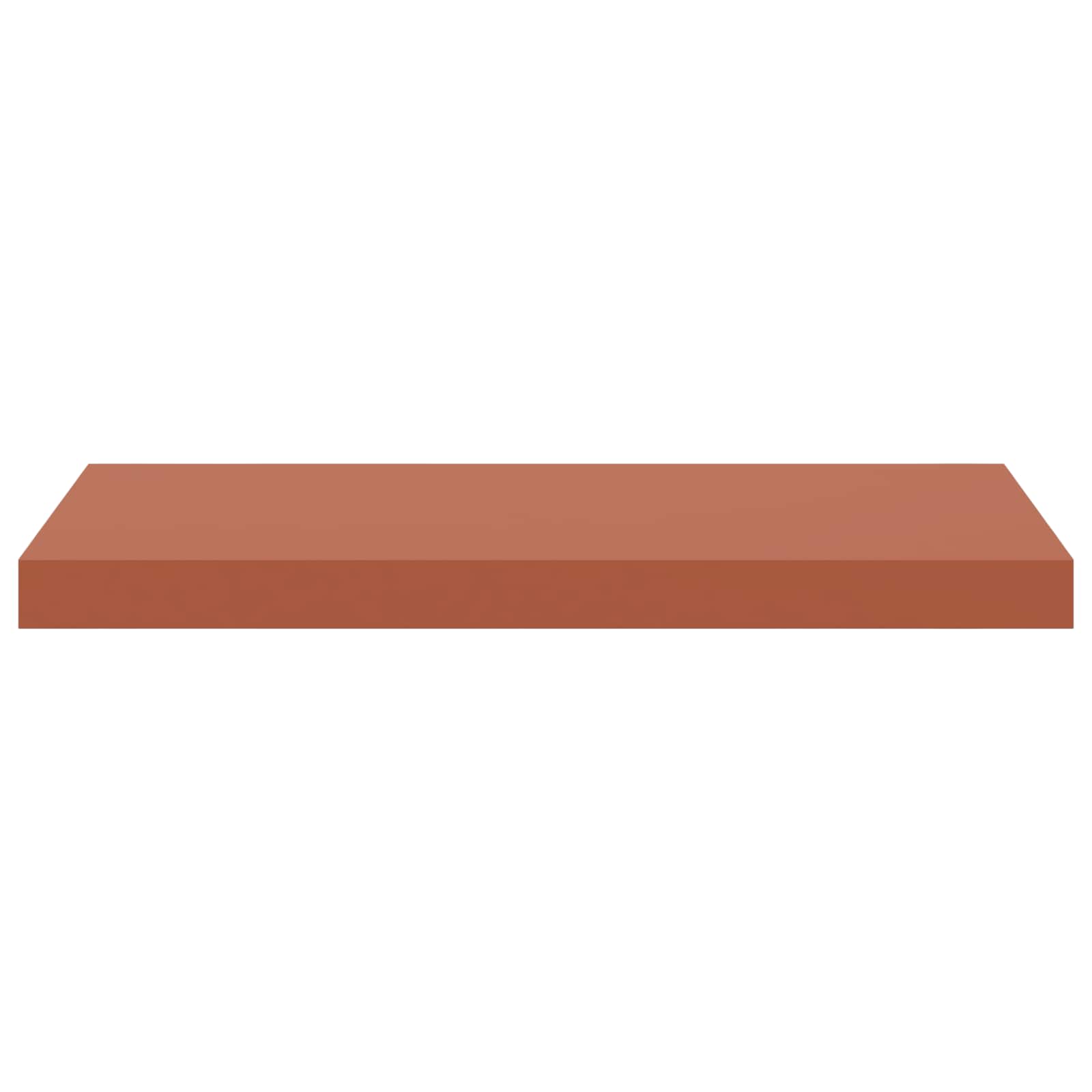 Wandplank Wandgemonteerd Rood 50 x 23 x 4 cm Bewerkt hout