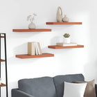 Wall Shelf Wall-Mounted 4 pcs Red 60 x 23 x 4 cm Engineered Wood