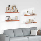 Wall shelf with storage 4 pcs Red 80 x 23.5 x 4 cm Engineered wood