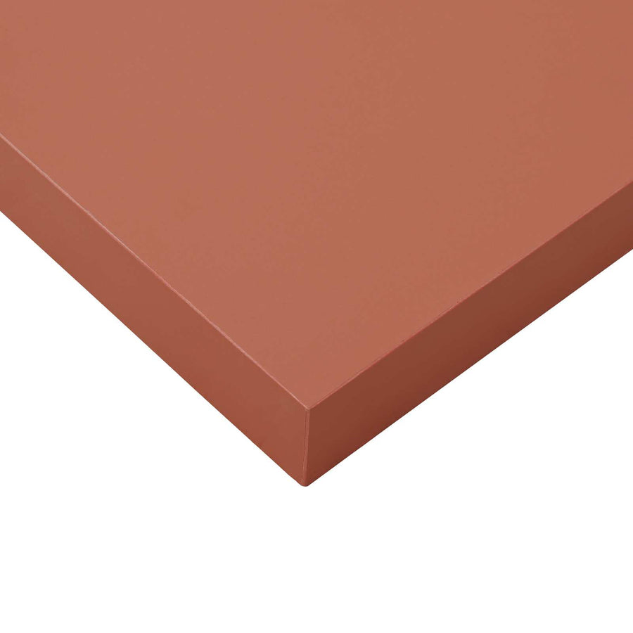 Wandplank met opslag 2 pcs Rood 90 x 23,5 x 4 cm Bewerkt hout