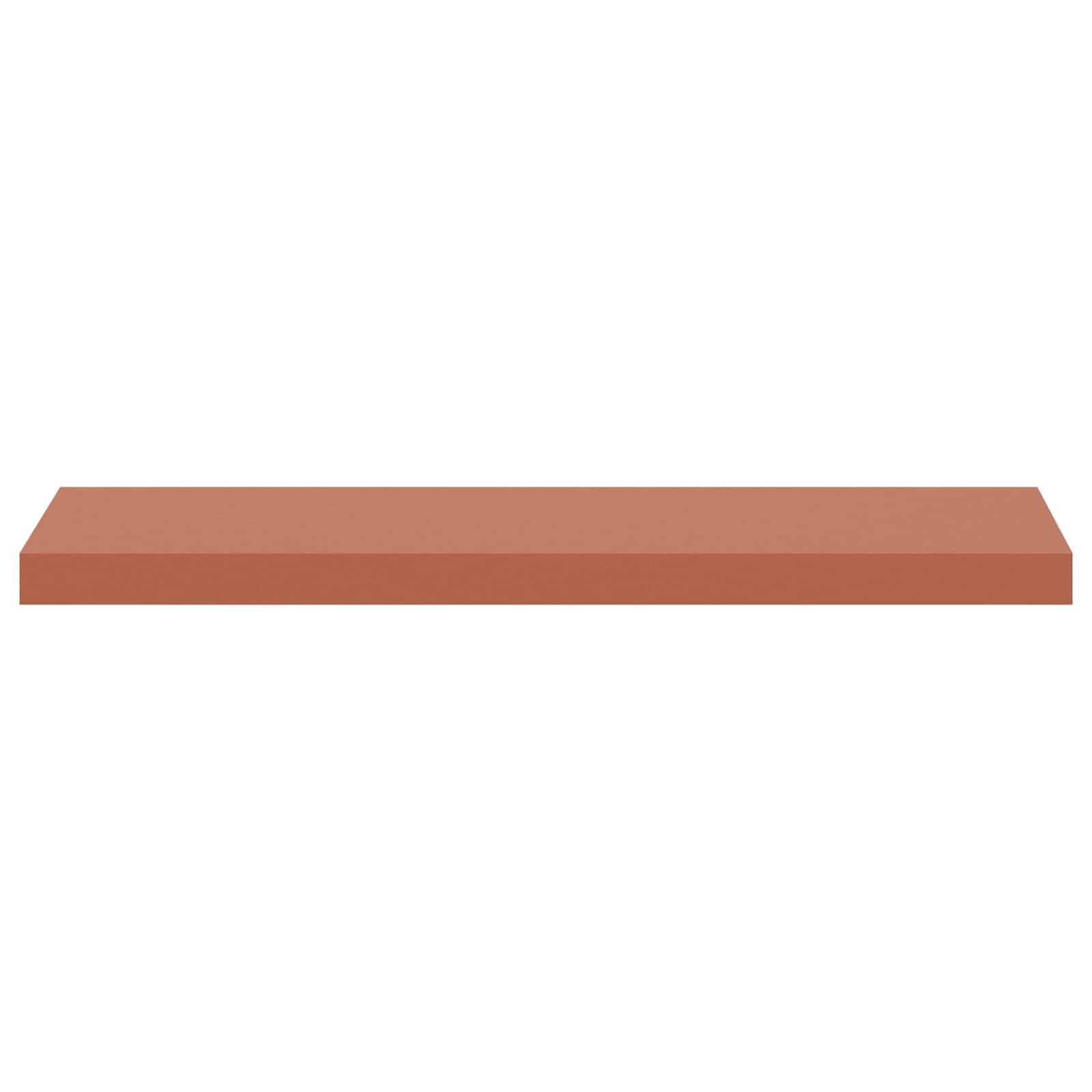 Wandplank met opslag 2 pcs Rood 90 x 23,5 x 4 cm Bewerkt hout