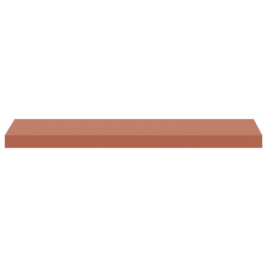 Wandplank met opslag 2 pcs Rood 90 x 23,5 x 4 cm Bewerkt hout