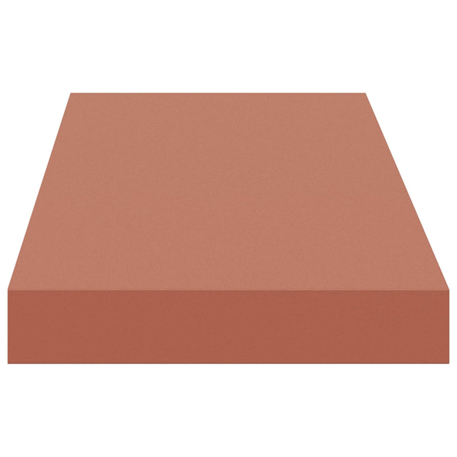 Wandplank met opslag 2 pcs Rood 90 x 23,5 x 4 cm Bewerkt hout