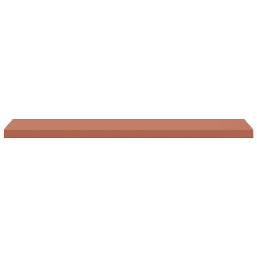 Wandplank met opslag 2 pcs Rood 120 x 23,5 x 4 cm Bewerkt hout