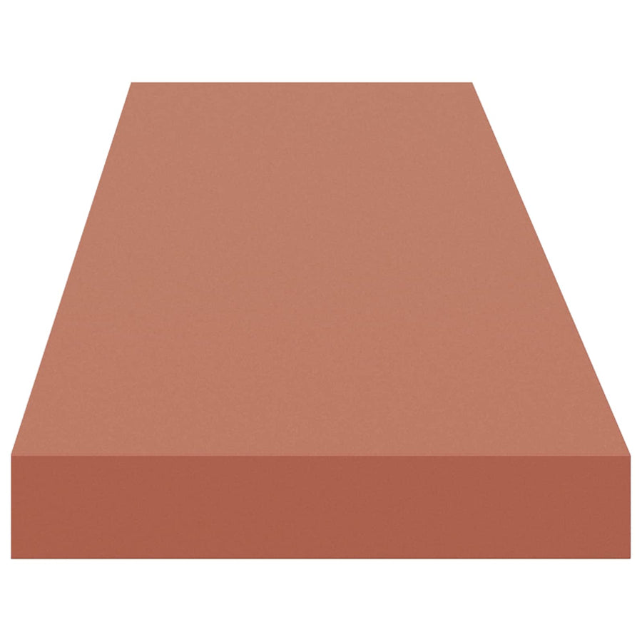 Wandplank met opslag 2 pcs Rood 120 x 23,5 x 4 cm Bewerkt hout