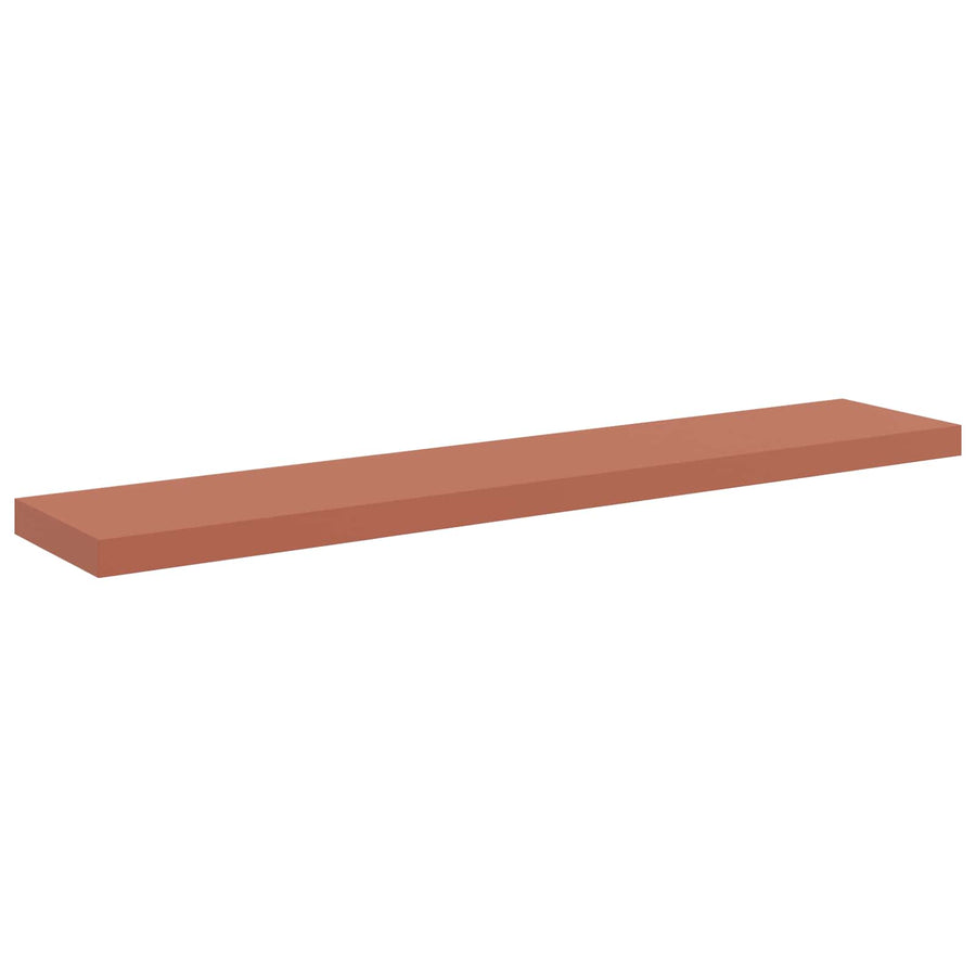 Wandplank met opslag 4 pcs Rood 120 x 23,5 x 4 cm Bewerkt hout