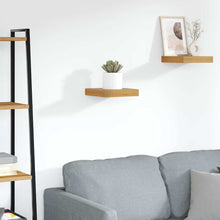 Wandplank Wandgemonteerd Bruin 23 x 23,5 x 4 cm Bewerkt hout