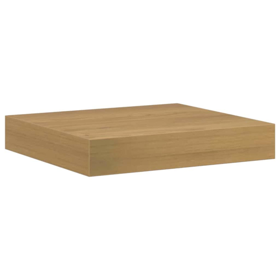 Wandplank Wandgemonteerd Bruin 23 x 23,5 x 4 cm Bewerkt hout