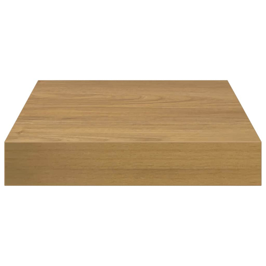 Wandplank met opslag 4 pcs Bruin 23 x 23,5 x 4 cm Bewerkt hout