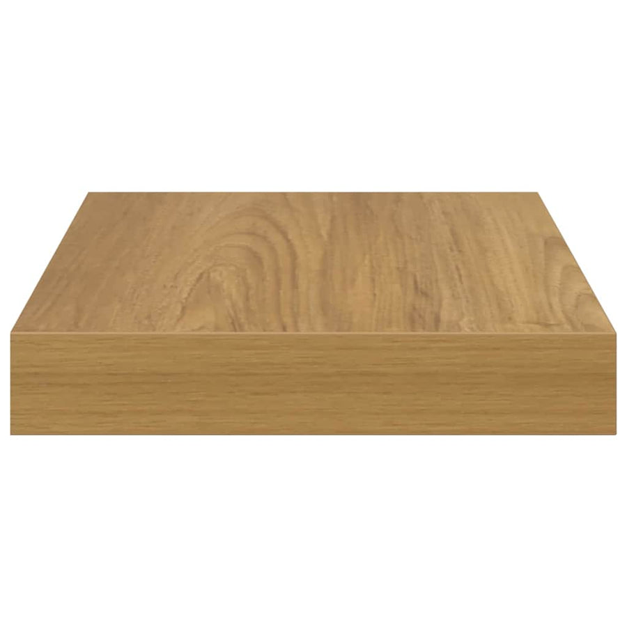 Wandplank met opslag 4 pcs Bruin 23 x 23,5 x 4 cm Bewerkt hout