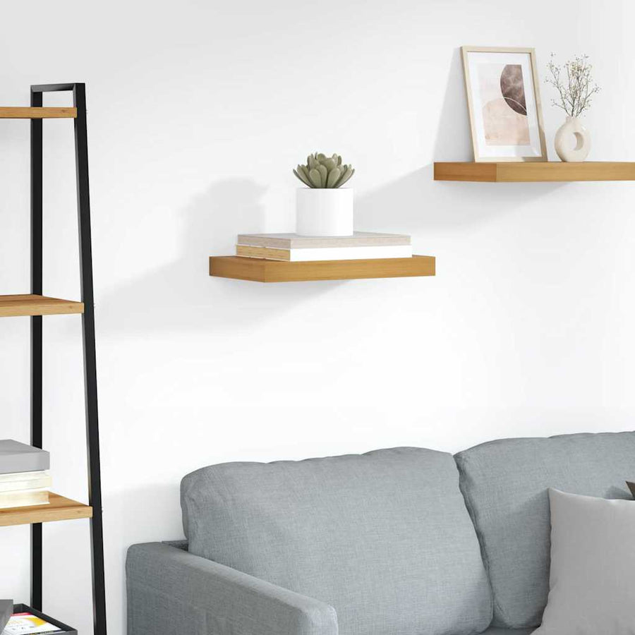 Wandplank Wandgemonteerd Bruin 40 x 23,5 x 4 cm Bewerkt hout