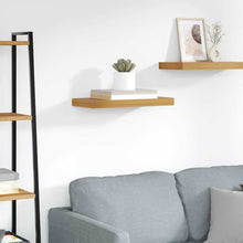 Wandplank Wandgemonteerd Bruin 50 x 23 x 4 cm Bewerkt hout