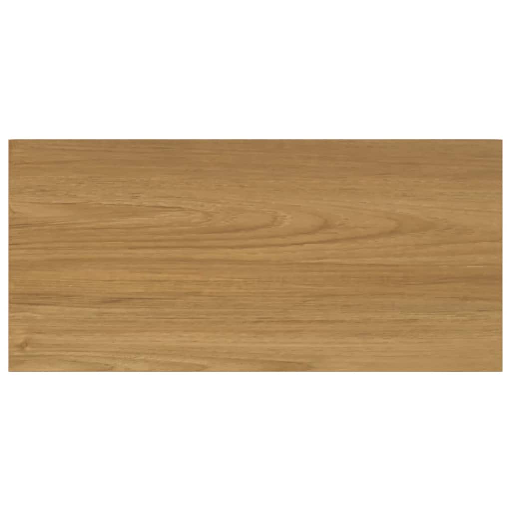 Wandplank met opslag 2 pcs Bruin 50 x 23 x 4 cm Bewerkt hout
