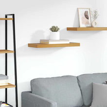 Wandplank Wandgemonteerd Bruin 50 x 23 x 4 cm Bewerkt hout