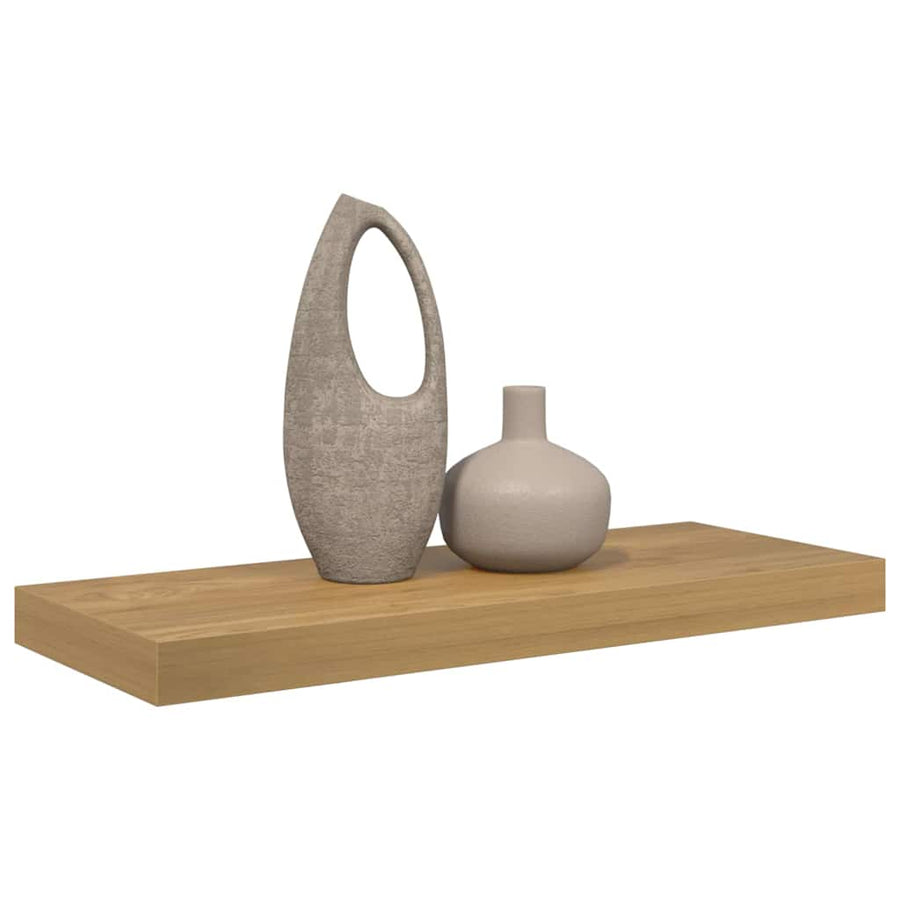 Wandplank Wandgemonteerd Bruin 50 x 23 x 4 cm Bewerkt hout