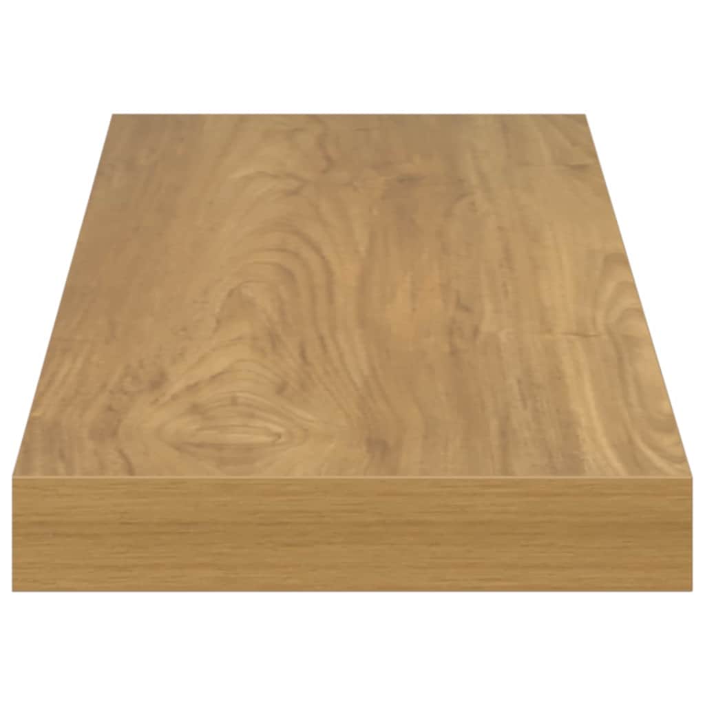 Wandplank met opslag 4 pcs Bruin 50 x 23 x 4 cm Bewerkt hout