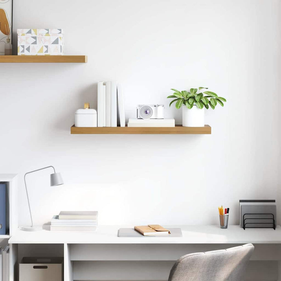 Wandplank Wandgemonteerd Bruin 80 x 23,5 x 4 cm Bewerkt hout