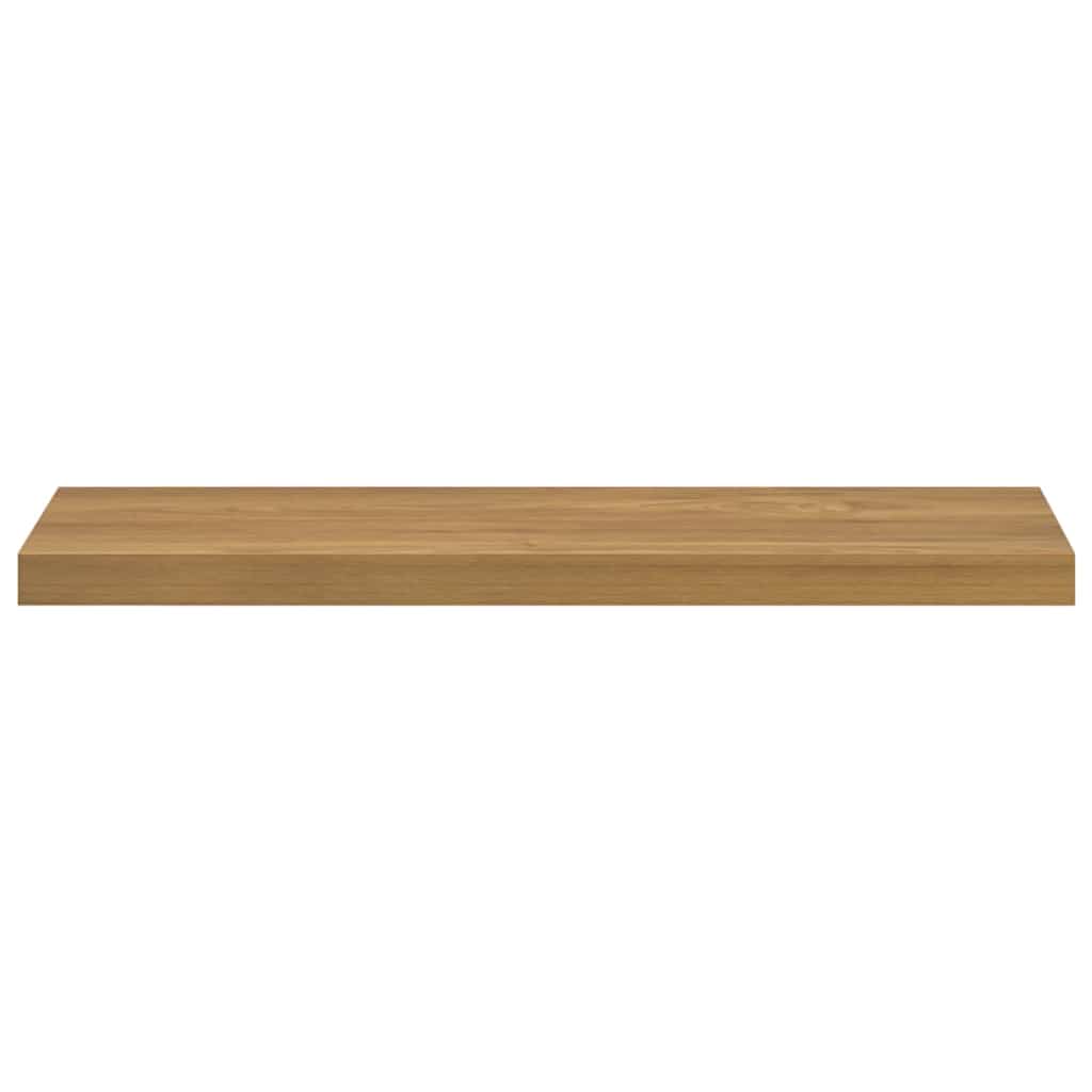 Wandplank met opslag 2 pcs Bruin 80 x 23,5 x 4 cm Bewerkt hout