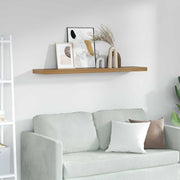 Wall Shelf Wall Mounted Brown 120 x 23.5 x 4 cm Engineered Wood