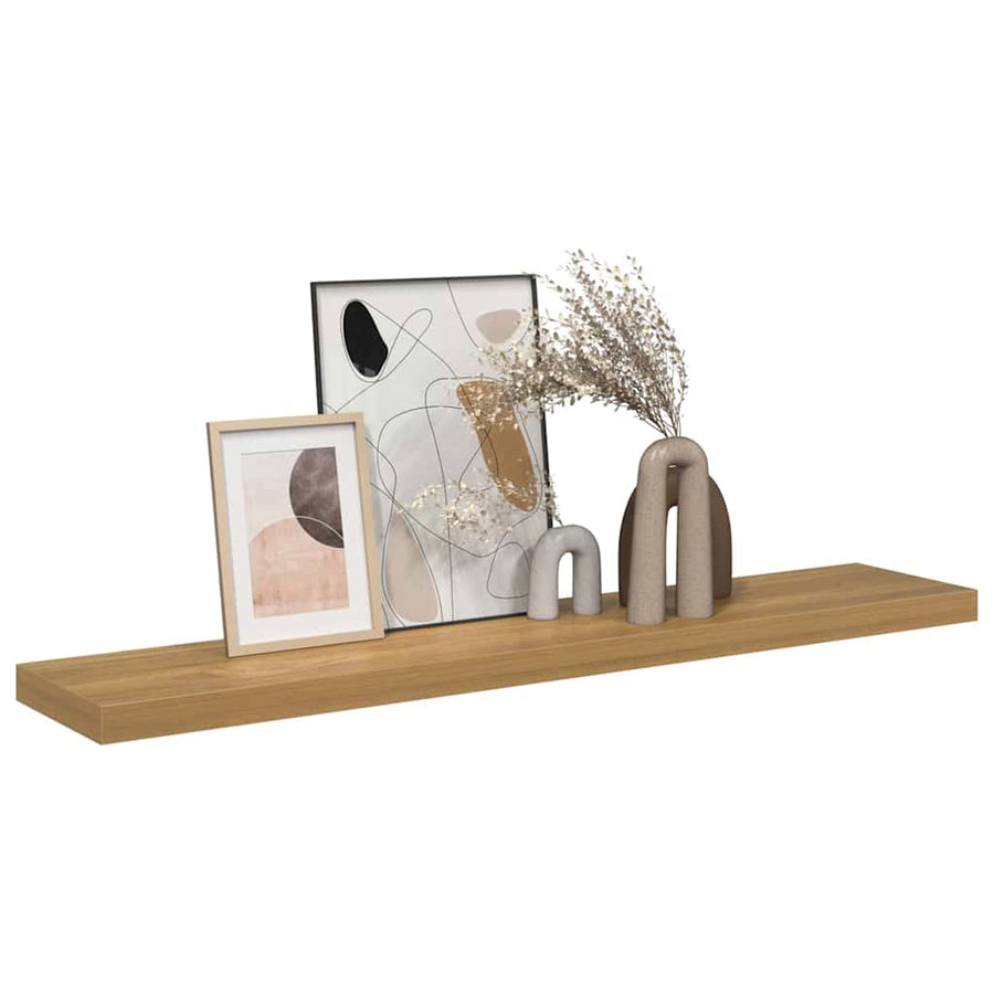 Wandplank Wandgemonteerd Bruin 120 x 23,5 x 4 cm Bewerkt hout