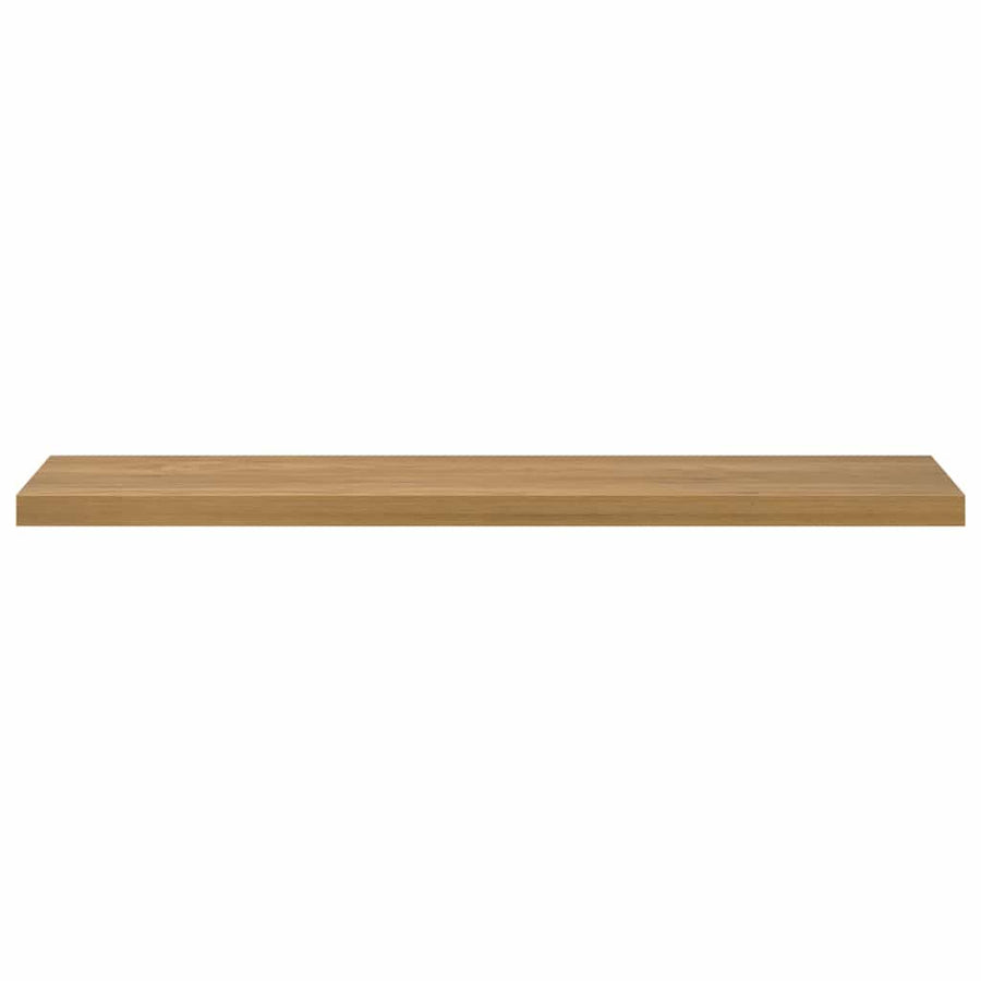 Wandplank met opslag 2 pcs Bruin 120 x 23,5 x 4 cm Bewerkt hout