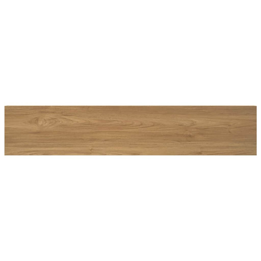 Wandplank met opslag 2 pcs Bruin 120 x 23,5 x 4 cm Bewerkt hout