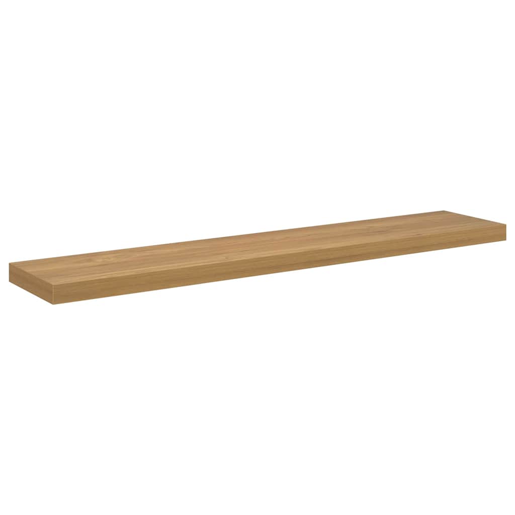 Wandplank met opslag 4 pcs Bruin 120 x 23,5 x 4 cm Bewerkt hout