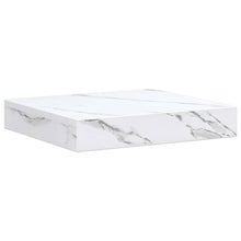 Wandplank met opslag Wit Marmer 23 x 23,5 x 4 cm Bewerkt hout