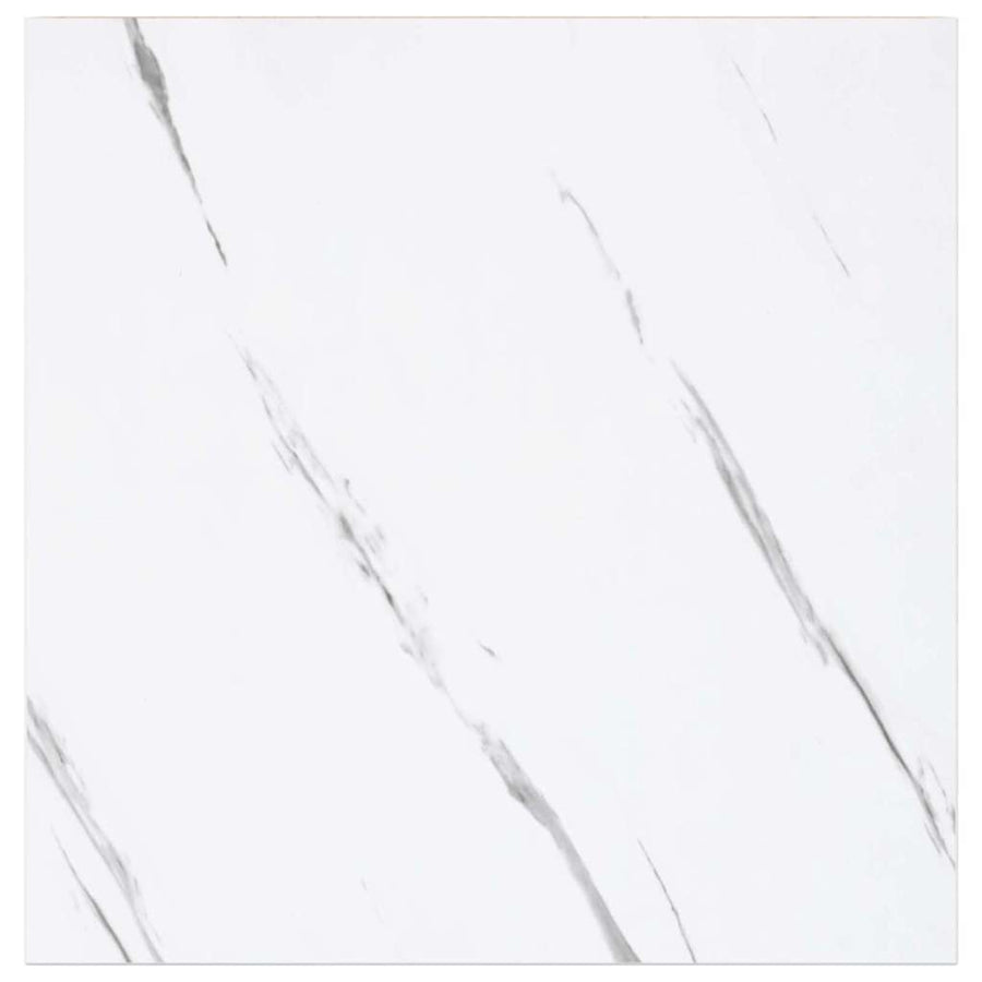 Wandplank 2 pcs Wit Marmer 23 x 23,5 x 4 cm Bewerkt hout