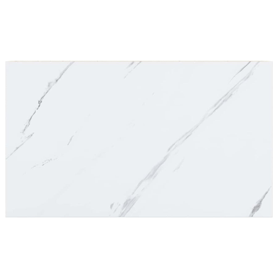Wandplank 4 pcs Wit Marmer 40 x 23,5 x 4 cm Bewerkt hout