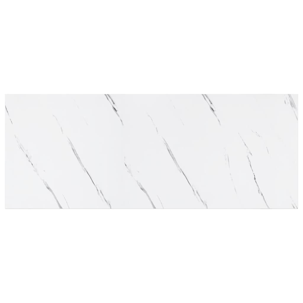 Wandplank 4 pcs Wit Marmer 50 x 23 x 4 cm Bewerkt hout